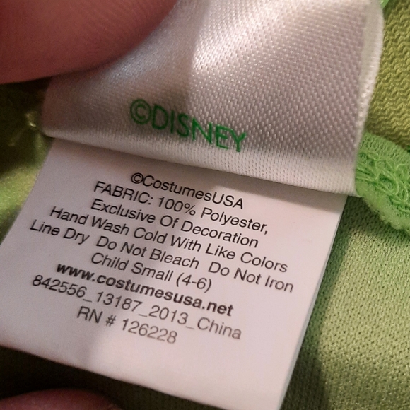 Disney Faries Tinker Bell Costume Child Small (Size 4-6) - Picture 8 of 16